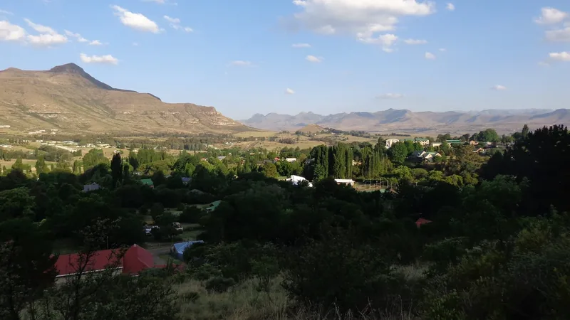 Aerial view of Clarens